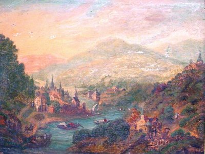 Landscape with Boats and Figures by Jan the Elder Brueghel